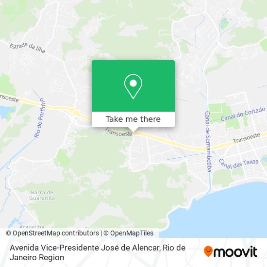 Avenida Vice-Presidente José de Alencar map