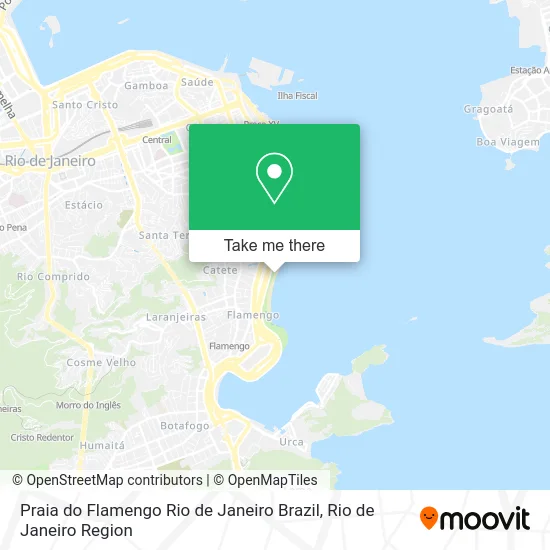 Praia do Flamengo Rio de Janeiro Brazil map