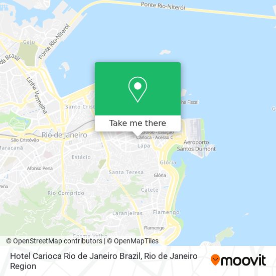 Mapa Hotel Carioca Rio de Janeiro Brazil