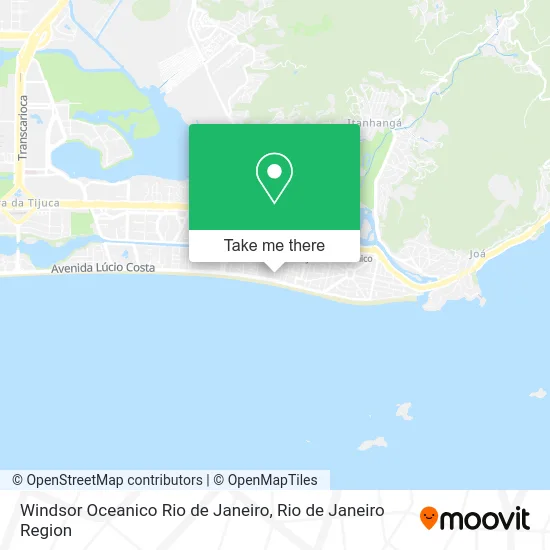 Windsor Oceanico Rio de Janeiro map