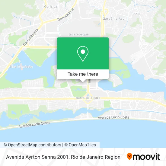 Avenida Ayrton Senna 2001 map