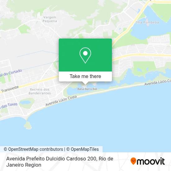 Avenida Prefeito Dulcídio Cardoso 200 map