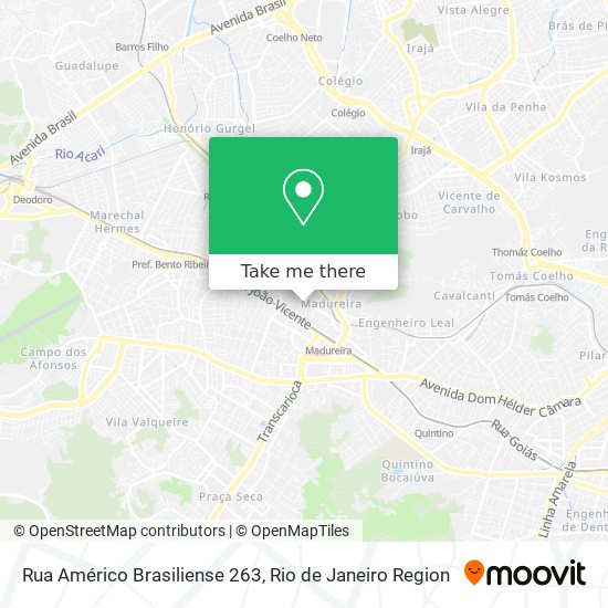Mapa Rua Américo Brasiliense 263