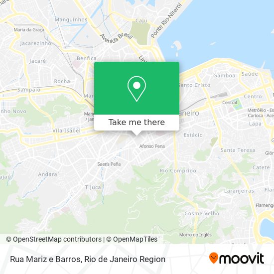 Mapa Rua Mariz e Barros