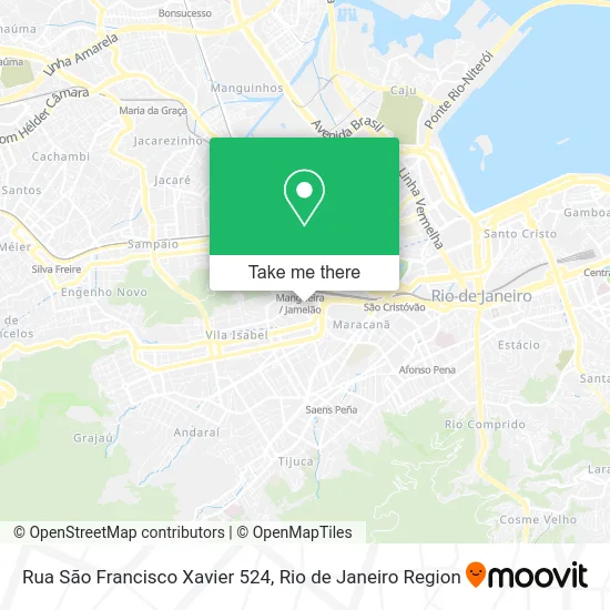 Rua São Francisco Xavier 524 map