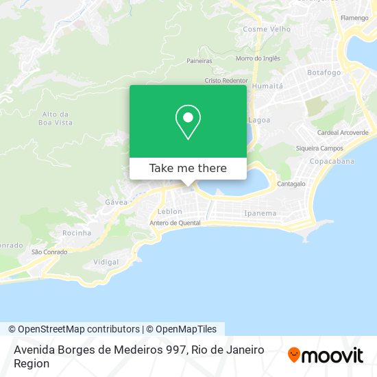 Mapa Avenida Borges de Medeiros 997