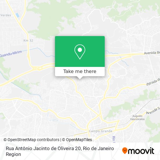 Mapa Rua Antônio Jacinto de Oliveira 20