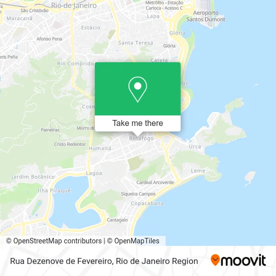 Rua Dezenove de Fevereiro map