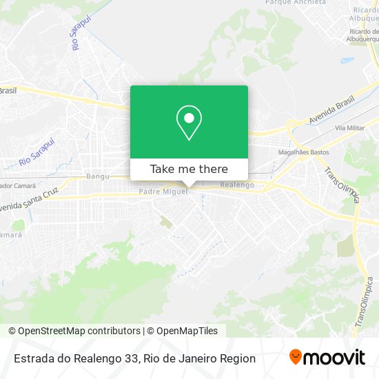 Estrada do Realengo 33 map