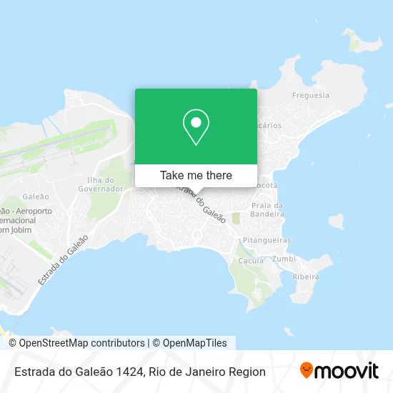 Estrada do Galeão 1424 map