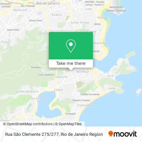 Mapa Rua São Clemente 275/277