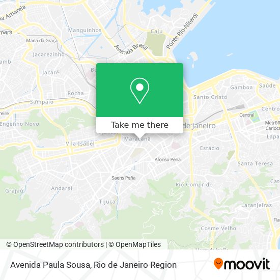 Mapa Avenida Paula Sousa