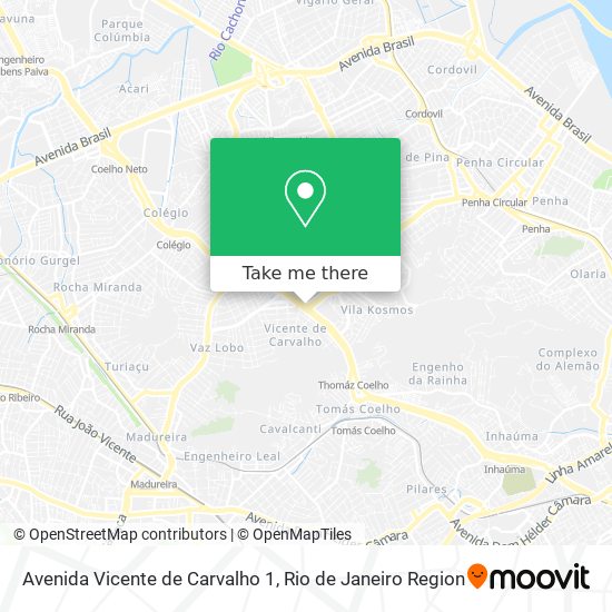 Mapa Avenida Vicente de Carvalho 1