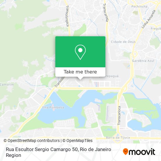 Mapa Rua Escultor Sergio Camargo 50