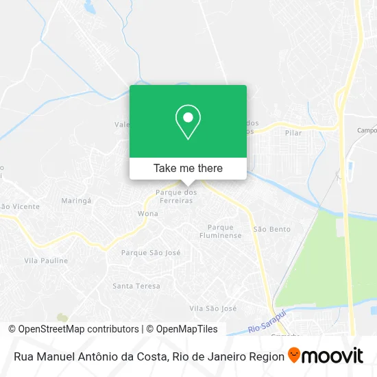 Rua Manuel Antônio da Costa map