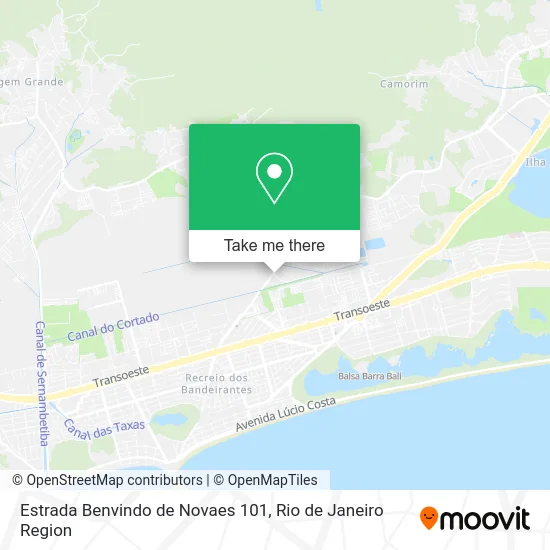 Estrada Benvindo de Novaes 101 map