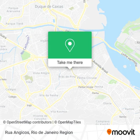 Rua Angicos map