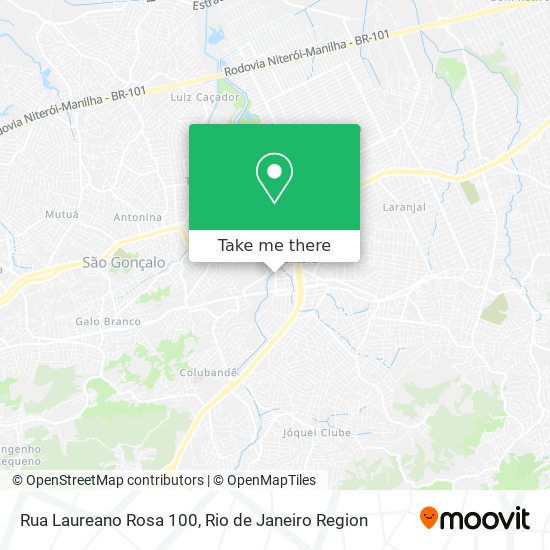 Rua Laureano Rosa 100 map