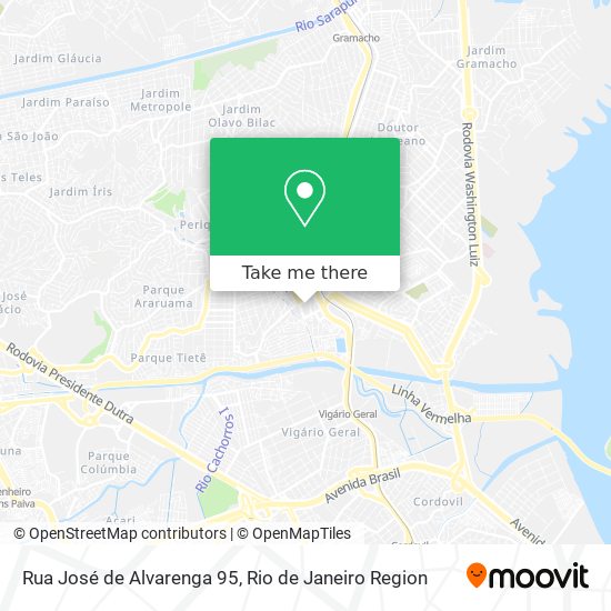 Mapa Rua José de Alvarenga 95