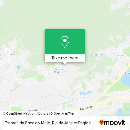 Estrada da Boca do Mato map