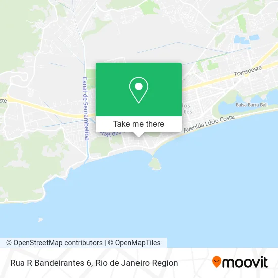 Rua R Bandeirantes 6 map