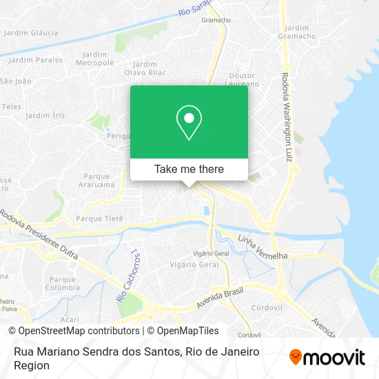 Rua Mariano Sendra dos Santos map
