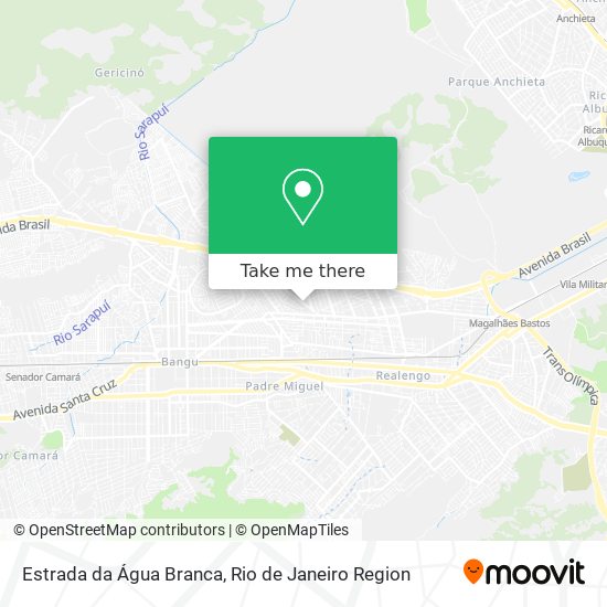 Estrada da Água Branca map