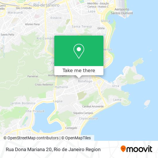 Mapa Rua Dona Mariana 20