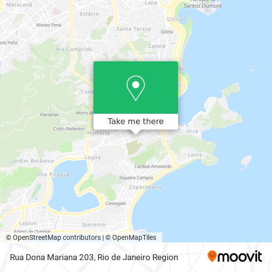 Mapa Rua Dona Mariana 203