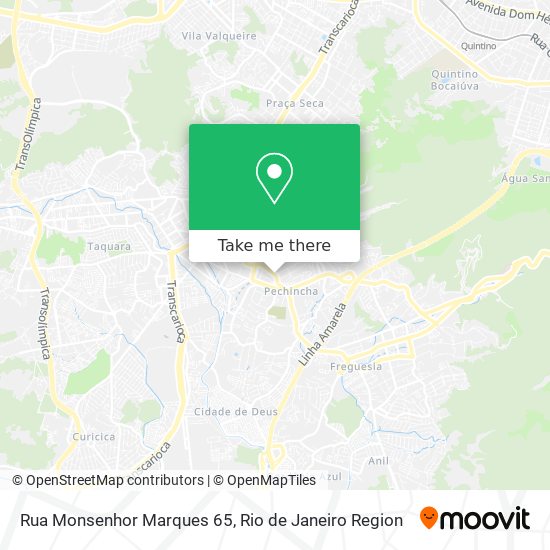 Mapa Rua Monsenhor Marques 65