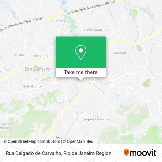 Mapa Rua Delgado de Carvalho