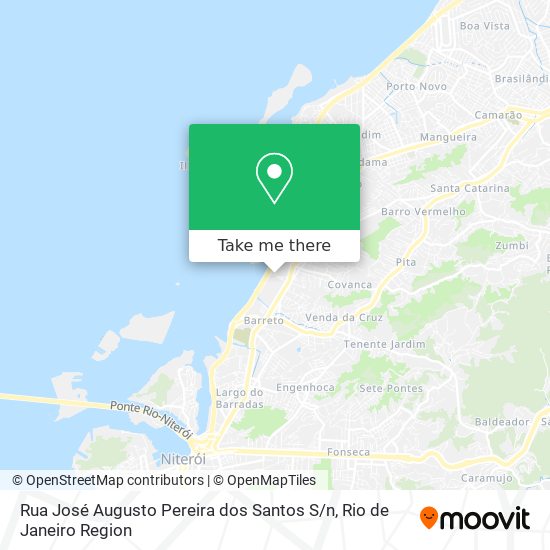 Mapa Rua José Augusto Pereira dos Santos S / n