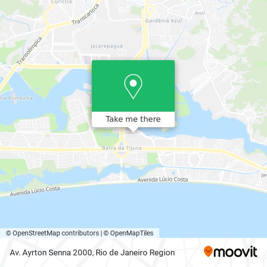 Av. Ayrton Senna 2000 map