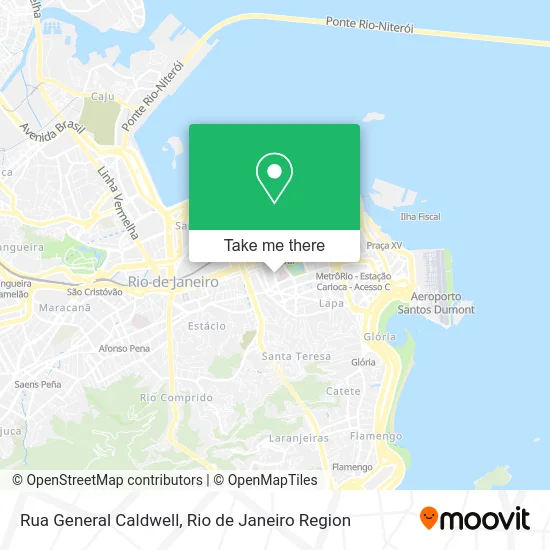 Rua General Caldwell map