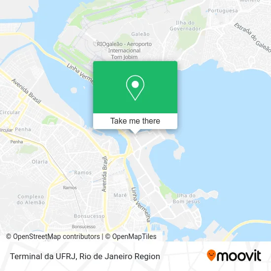 Terminal da UFRJ map