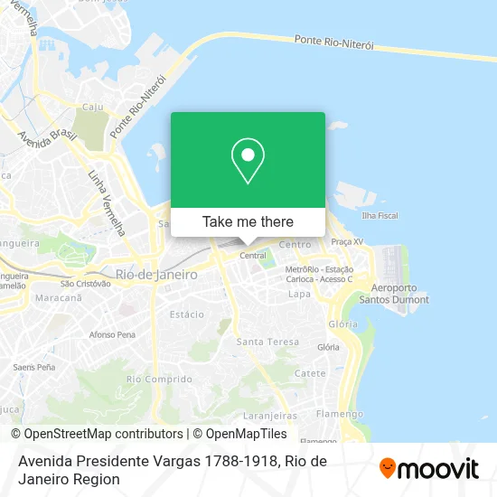 Avenida Presidente Vargas 1788-1918 map