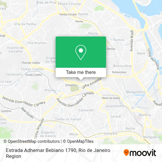 Estrada Adhemar Bebiano 1790 map