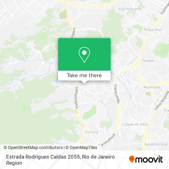 Mapa Estrada Rodrigues Caldas 2055