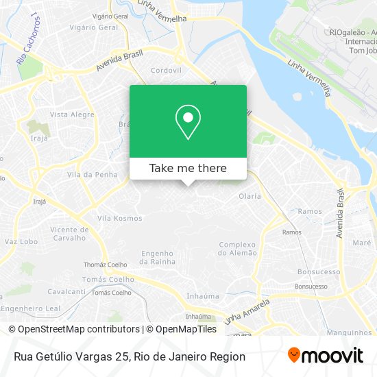Rua Getúlio Vargas 25 map