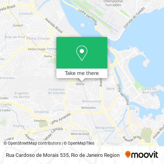 Mapa Rua Cardoso de Morais 535