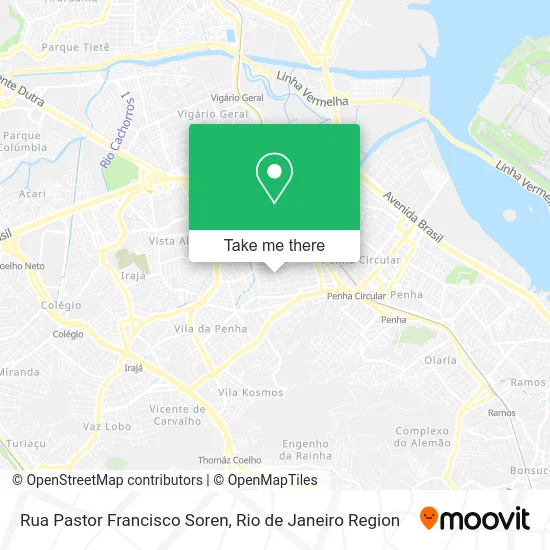 Rua Pastor Francisco Soren map