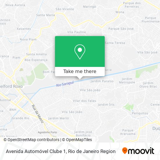 Avenida Automóvel Clube 1 map