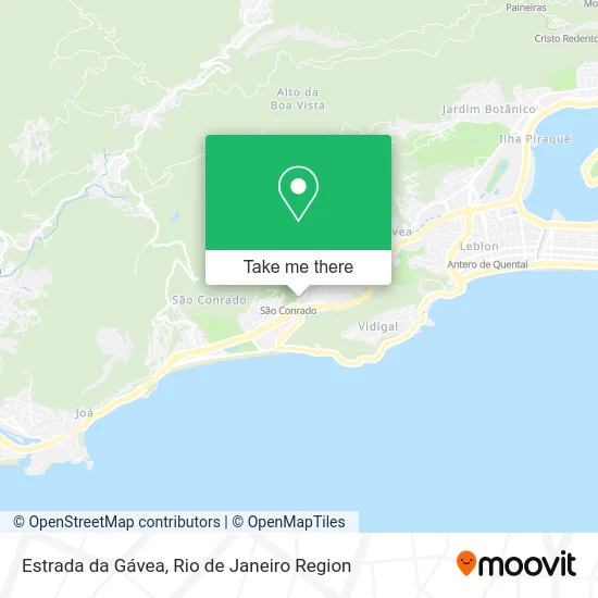 Estrada da Gávea map