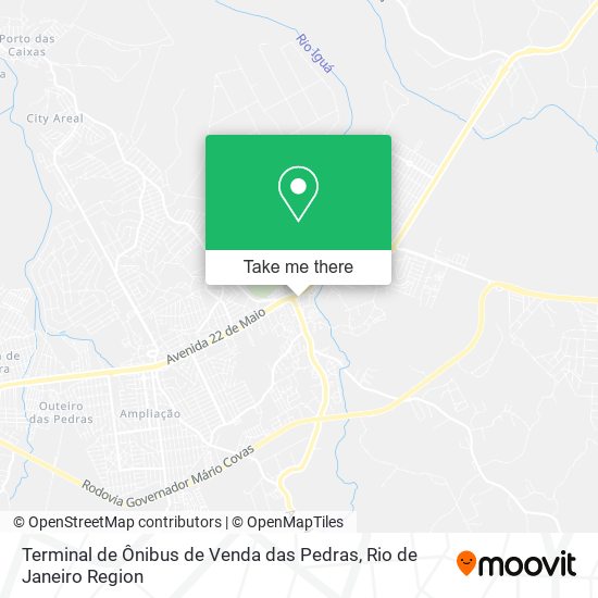 Mapa Terminal de Ônibus de Venda das Pedras