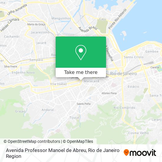 Mapa Avenida Professor Manoel de Abreu