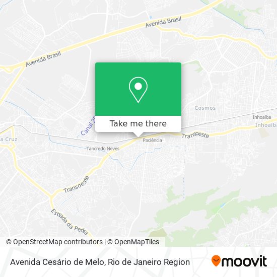Avenida Cesário de Melo map