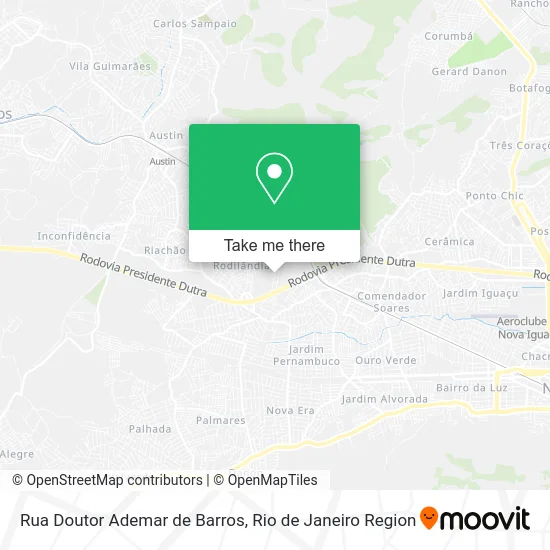 Rua Doutor Ademar de Barros map