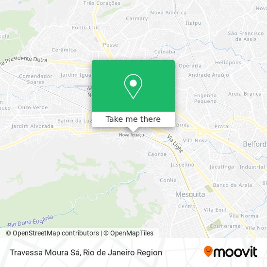 Mapa Travessa Moura Sá