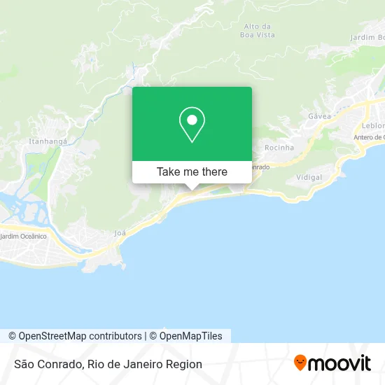 São Conrado map