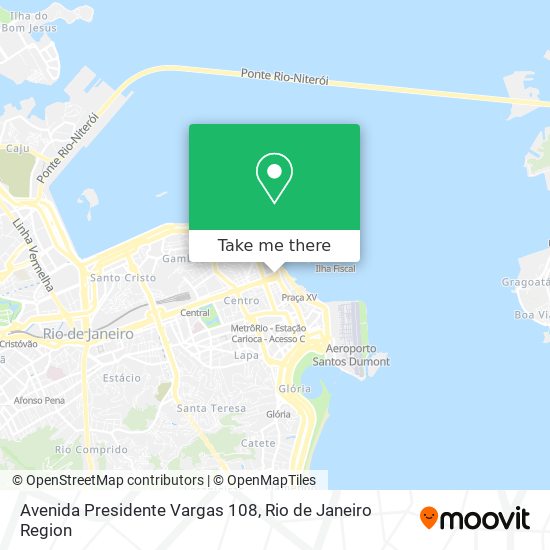 Mapa Avenida Presidente Vargas 108